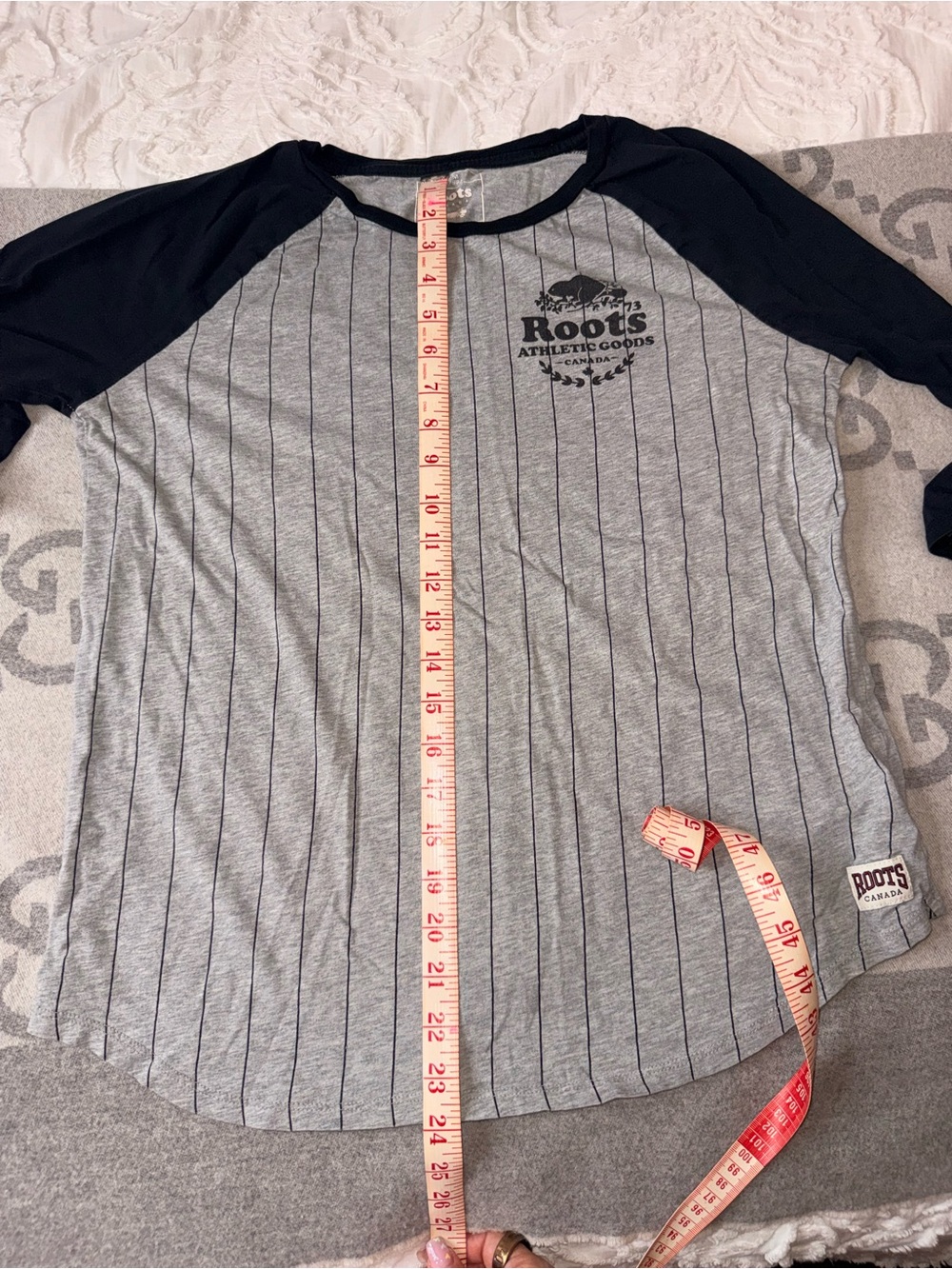 Roots Black & Gray Raglan Top - Picture 8 of 9